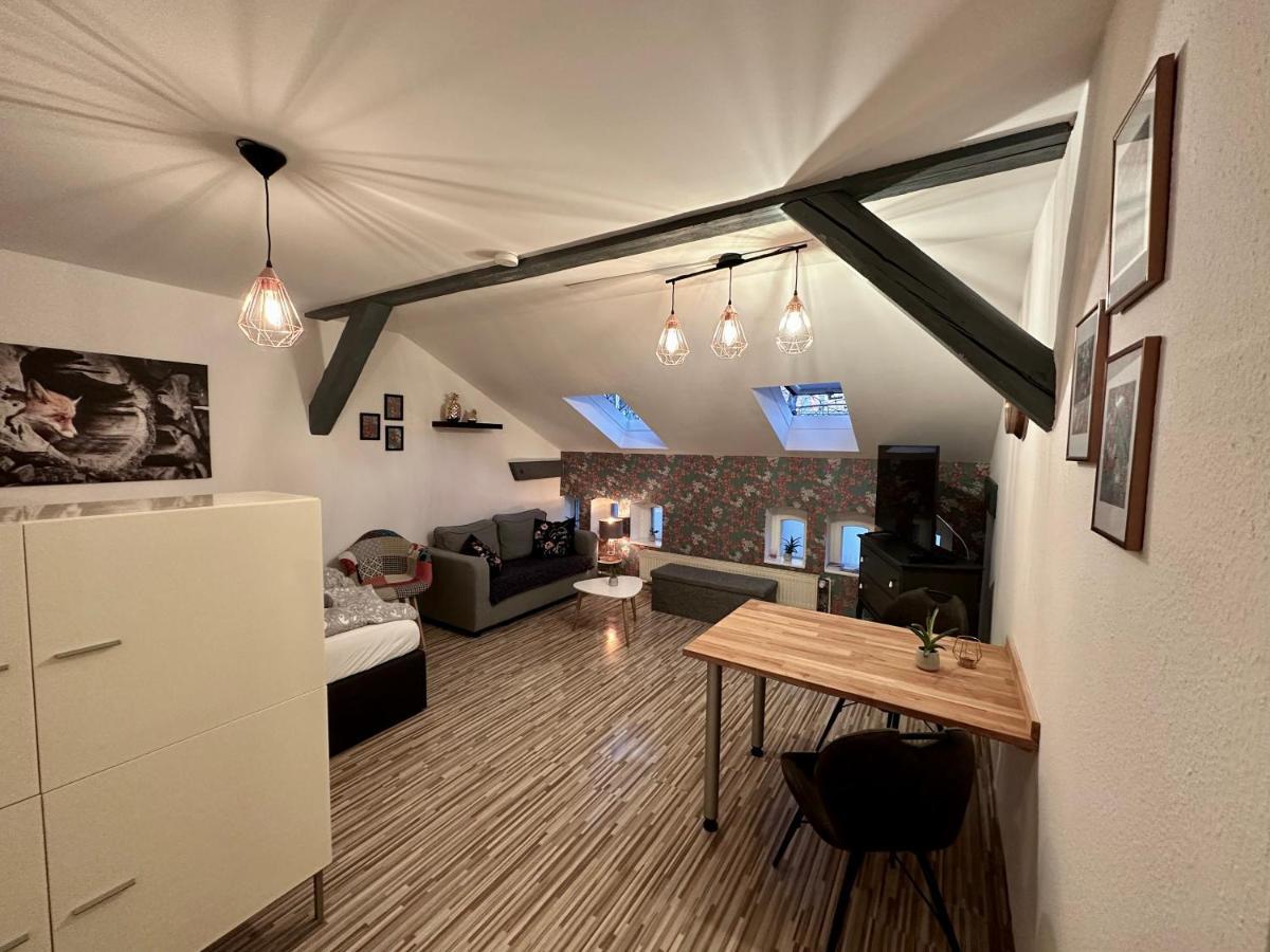 Apartment Zum Roten Fuchs Inkl. Parkplatz Erfurt Exteriör bild